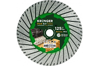 Алмаз диск 125*25/8*мм  М14 Dual Kronger гранит, резка+ шлиф сухой рез сплошной