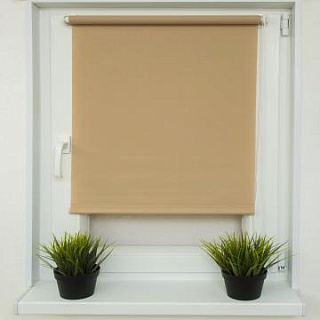 Миништора рулонная SHANTUNG 56.5*150 бежевый купить