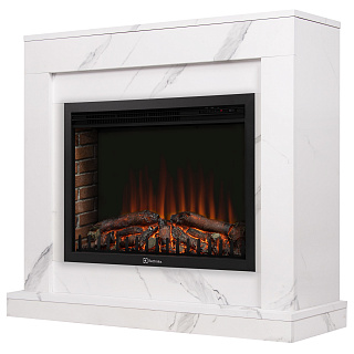 Портал Firelight Simple 25  белый мрамор купить
