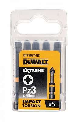 Бита ударная DeWalt IMPACT Torsion PZ3 50мм (5шт) (DT7392T-QZ) купить