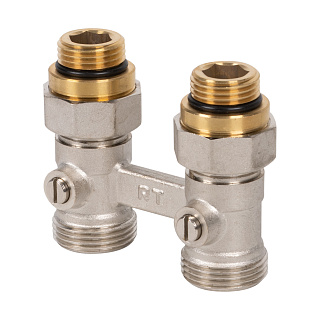 Узел нижнего подключения прямой для радиатора 1/2"*3/4"EK никель Royal Thermo RTE 07.00001 купить