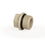 Заглушка резьбовая PPR 1/2" с O-Ring Lammin полипропиленовая серая Lm31036150000G Заглушка резьбовая PPR 1/2" с O-Ring Lammin полипропиленовая серая Lm31036150000G