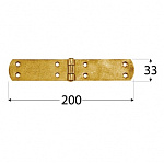 Петля французская DMX 200*33мм Петля французская DMX 200*33мм