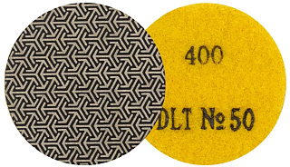 Круг алмазный 50мм гибкий шлифовальный №50 АГШК #400 гальваника DLT 2129 купить