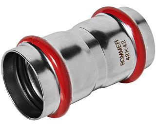 Муфта равнопроходная ВПр 42 прессовая нержавеющая сталь Rommer RSS-0017-000042 купить