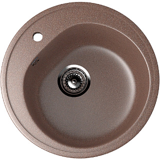 Мойка кухонная Ulgran U-101-307 круглая 1 чаша 50*50см терракотовый купить
