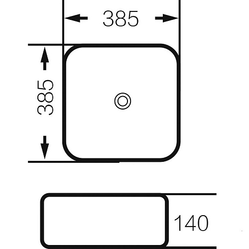 Раковина Grossman GR-4042BW черный,белый 385*385*140мм Grossman GR-4042BW купить