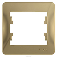 Рамка Schneider GLOSSA  GSL000401 титан 1-постовая