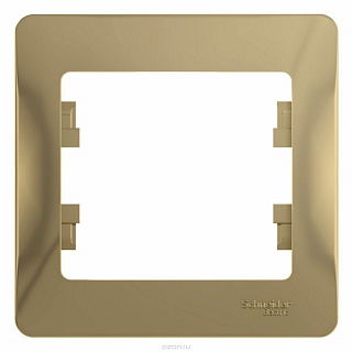 Рамка Schneider GLOSSA  GSL000401 титан 1-постовая купить