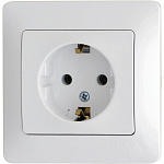 Розетка Schneider GLOSSA GSL000142 с заземлением белый Розетка Schneider GLOSSA GSL000142 с заземлением белый