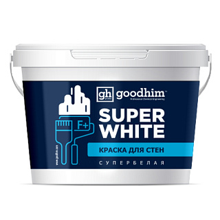Краска для стен Goodhim F+ Super White супербелая 14 кг купить