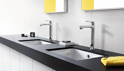 Смеситель HANSGROHE Metris 31183000 для раковины с высоким изливом хром купить