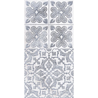 Вставка 2 настенная Кампанилья, 20*40см, цвет серый LB-CERAMICS 1641-0094
