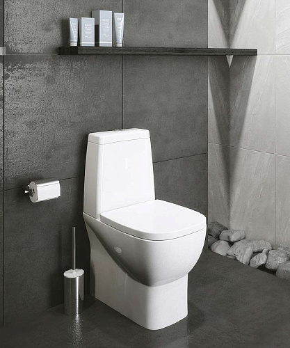 Унитаз-компакт INFINITY SL DM с сиденьем с микролифтом белый, Sanita Luxe INFSLCC01040522 купить