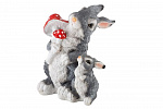 Фигура садовая PARK Зайцы с грибами Н-27см 169370 Фигура садовая PARK Зайцы с грибами Н-27см 169370