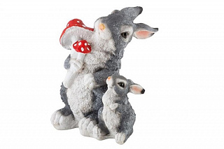 Фигура садовая PARK Зайцы с грибами Н-27см 169370 купить