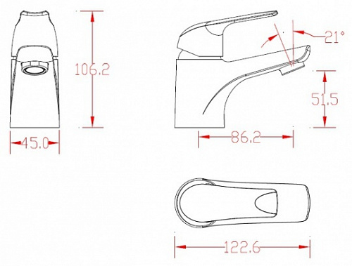 Смеситель для раковины РИКО цвет хром ZENTA Z2306 купить