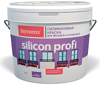 Краска для фасадов и интерьеров силиконовая Silicon Profi бесцветная база С 9л BAYRAMIX BSPC-124/090 (12.4кг)
