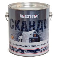 Кроющий антисептик для дерева Акватекс Сканди, белый (2.5л)
