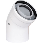 Отвод 45 конденсационный D60 п-м / 100п-м коаксиальный Rommer RCA-8610-000045 Отвод 45 конденсационный D60 п-м / 100п-м коаксиальный Rommer RCA-8610-000045