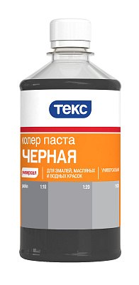 Колер паста универсальная Текс черная 0.5л купить