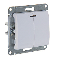 Выключатель Schneider GLOSSA  GSL000153 2-клавишный