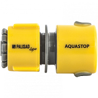 Соединитель быстросъемный PALISAD 1/2" пласт, аквастоп 66472