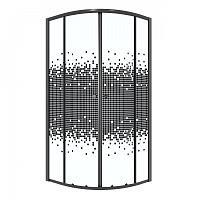 Ограждение душевое Eco 80*80*190см Niagara  NG-1003-14BLACK черный