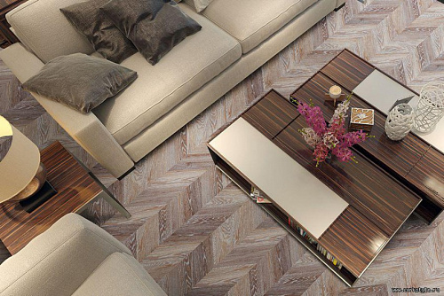Пробковое покрытие CorkStyle Chevron замковое лакированное Chevron Brown 1230*305*11 купить