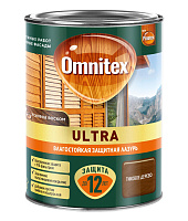 Лазурь влагостойкая Omnitex by Pinotex Ultra Pinotex 50035811 Тиковое дерево (0.9л)