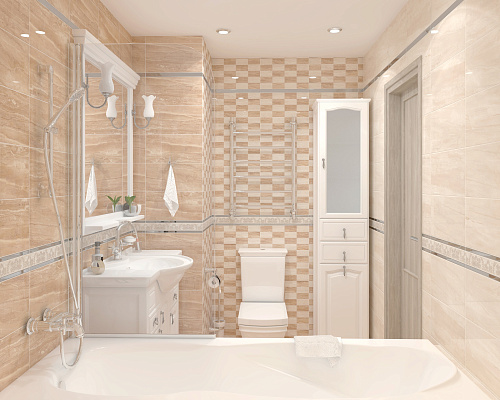 Вставка Damask Arena бежевый 20*40см Ceramica Classic 04-01-1-08-03-11-456-1 купить