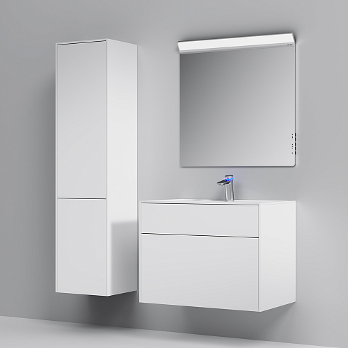 Тумба подвесная INSPIRE V2.0 с раковиной INSPIRE 80 3 ящика белый матовый AM.PM M50AFHX0803WM купить