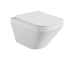 Унитаз подвесной ЛИРА безободковый 490*365*320мм Aquatek AQ1155-00