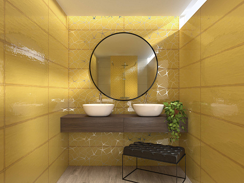 Плитка настенная Allegra Gold Rect 31.6*90 см, APE купить