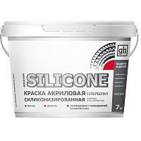 Краска акриловая GOODHIM SILICONE супербелая 11874 7 кг
