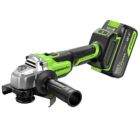 Шлифмашина угловая аккумуляторная Greenworks AG590 K5*1 24В бесщет ф 125мм 1акк*5.0а/ч+з/у (3201007CUG)