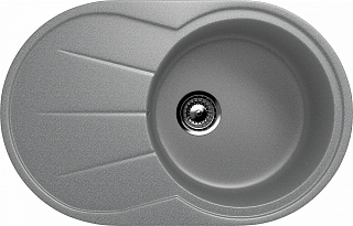 Мойка для кухни Ulgran U-503-309 овальная 75*48см с крылом темно-серый купить