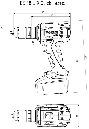 Дрель-шуруповерт аккумуляторная BS 18 LTX Quick 5.5 а/ч LIHD Metabo 602193660 купить
