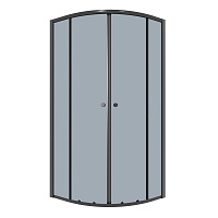 Ограждение душевое Eco 80*80*190см Niagara NG-1003-14T черный