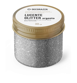 Декоративная добавка для финишных покрытий Decorazza Lucente Glitter argento 0.03 кг купить