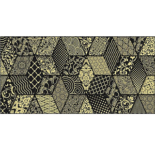 Декор настенный Tabu Bomond, цвет черный, 30*60см Ceramica Classic купить