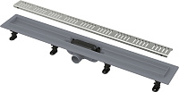 Лоток душевой 650 мм с порогами для перфорированной решетки Alcaplast APZ10-650M