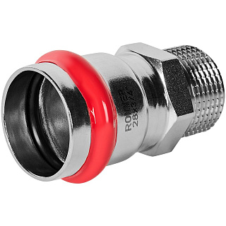 Переходник ВПр-НР 28*3/4 прессовой из нержавеющей стали Rommer RSS-1021-002834 купить