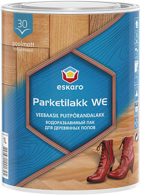 Лак Eskaro Parketilakk  WE 3л ESL018 купить