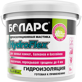 Гидроизоляция HydroFlex готовая к применению 6кг Боларс купить