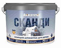 Антисептик кроющий для дерева Сканди имбирь Акватекс (9л)