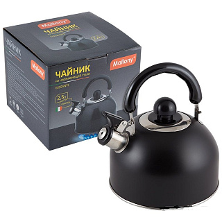 Чайник Mallony Elegante со свистком из нержавеющей  стали 2.5л 005560 купить