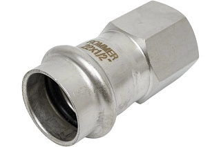 Переходник ВПр-ВР 22*1/2 прессовой нержавеющая сталь Rommer RSS-0022-002212 купить