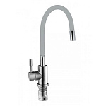 Смеситель KD-4025-071GR-48 для кухни гибкий излив боковой с гайкой d40 серый Lucky Tap 1688