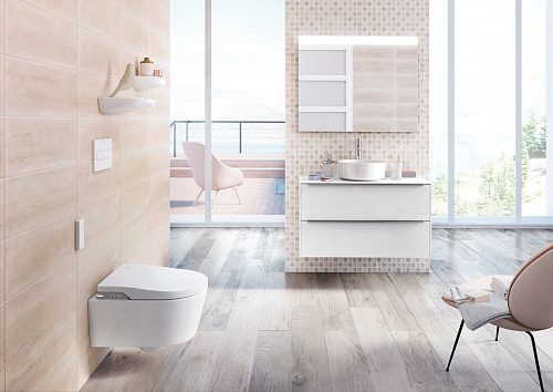 Унитаз-биде электронный подвесной ROCA In-Wash Inspira 803060001 белый купить